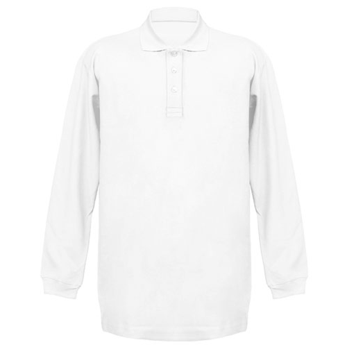 Men's polo shirt with long sleeves with custom print